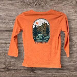 NWT CARHARTT GIRL'S LONG-SLEEVE OUTDOORS T-SHIRT
